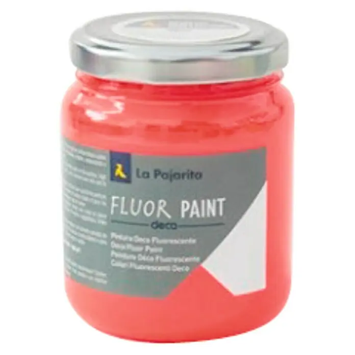 La Pajarita Pintura Fluor Paint - Red, 175 ml - Vista frontal