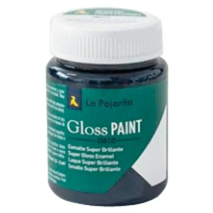 La Pajarita Pintura Gloss Paint black Jack, 75 ml - Brillante - Vista frontal