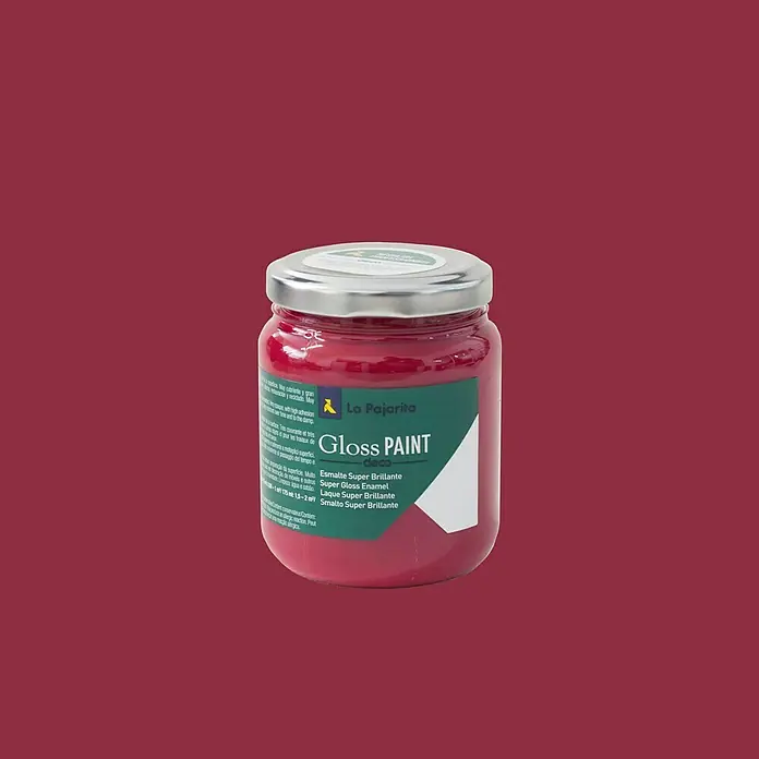 La Pajarita Pintura Gloss Paint rojo emperador, 175 ml - Brillante - Vista frontal