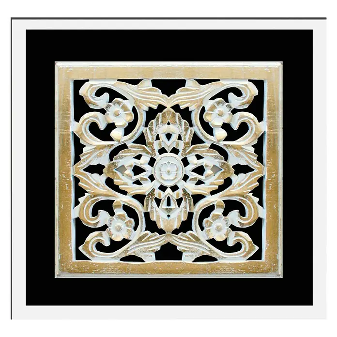Cuadro de madera Mandala Marco - Mandala, An x Al: 70 x 70 cm - Vista superior