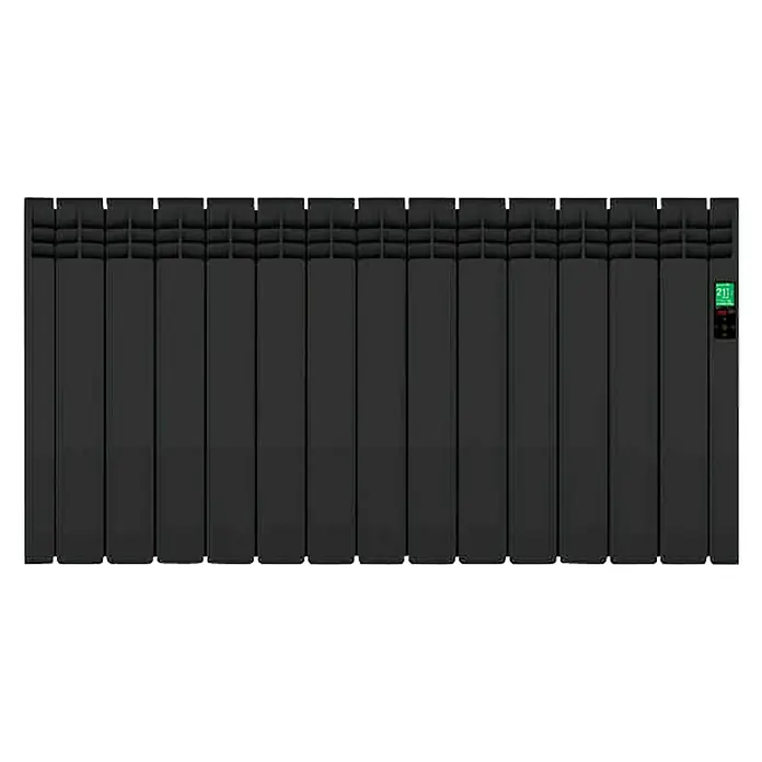 Rointe Emisor térmico de fluido Serie D - 1.430 W, Negro, L x An x Al: 9,7 x 116 x 58,5 cm - Vista superior