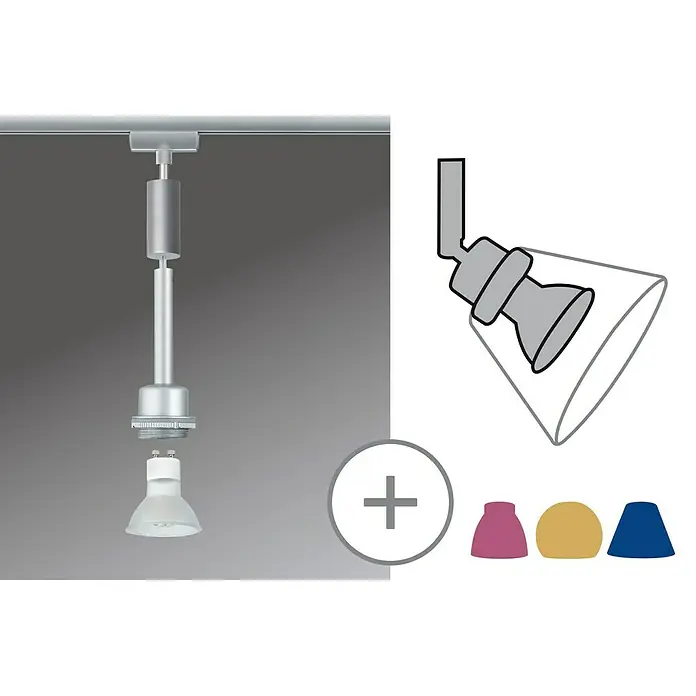 Paulmann URail LED-Pendelleuchte DecoSystems - 1-flammig, 3,5 W, Lampenfassung: GZ10, Höhe: 135 cm