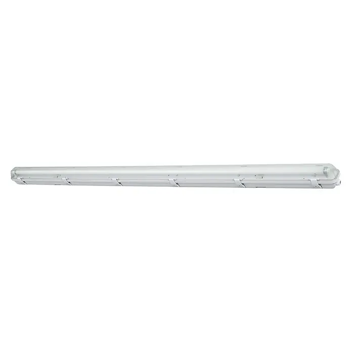 Voltolux LED-Feuchtraum-Lichtleiste - 1-flammig, 24 W, L x H: 157,2 x 7,3 cm, Neutralweiß, IP65 - Diagonale Ansicht