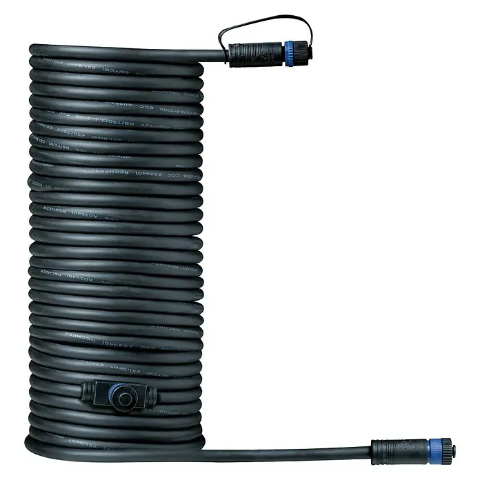Paulmann Plug & Shine Verbindungskabel - 10 m, 2 Anschlüsse, IP68 - Vorderansicht