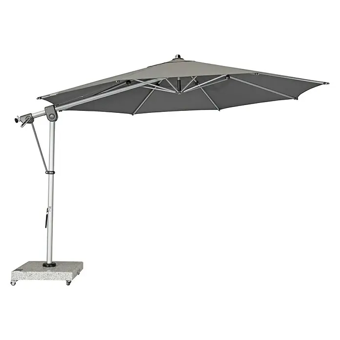 Doppler Expert Pendelschirm - Anthrazit, 350 cm - Vorderansicht