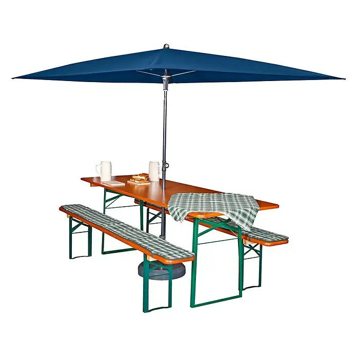 Doppler Sonnenschirm Sunline Waterproof - Dunkelblau, 230 x 190 cm - Anwendungsbeispiel