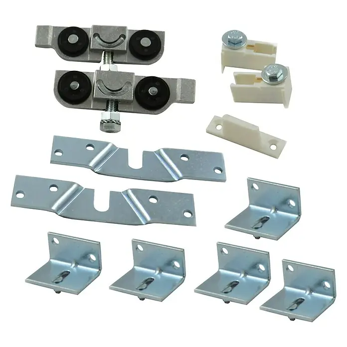 HBS Betz Herrajes adicionales Puerta corredera - Largo: 21 cm, Capacidad de carga: 80 kg - Vista descendente