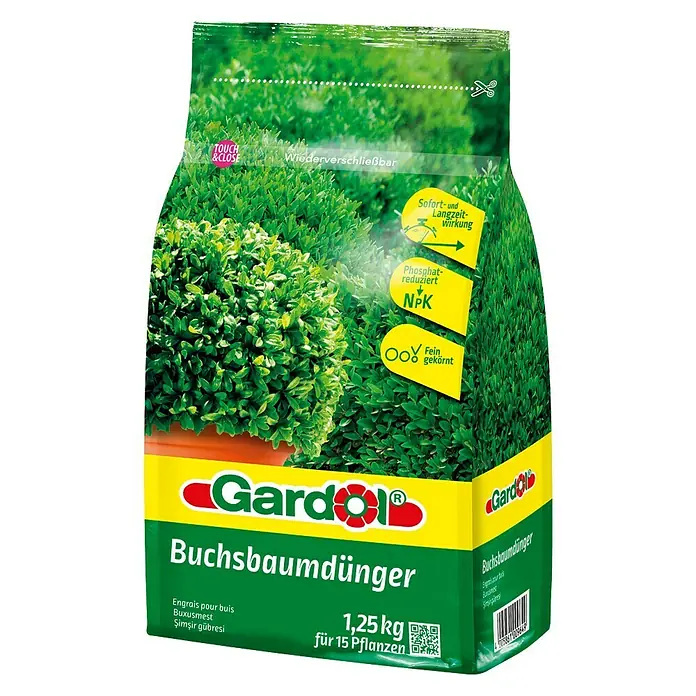 Gardol Buxusmeststof - Inhoud voldoende voor ca.: 15 planten, 1,25 kg, Hersluitbaar