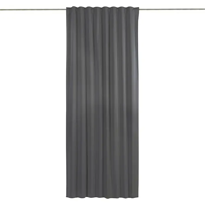 Expo Ambiente II Verdunkelungsvorhang Freya - 140 x 255 cm, 65 % Polyester / 35 % Baumwolle, Grau - Vorderansicht