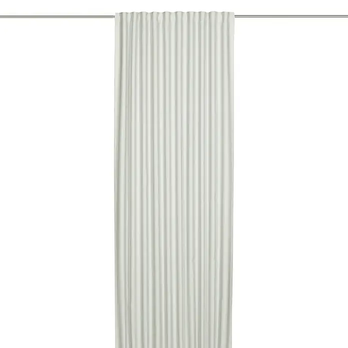 Elbersdrucke Verdunkelungsvorhang Midnight - 140 x 255 cm, 100 % Polyester, Weiß - Vorderansicht