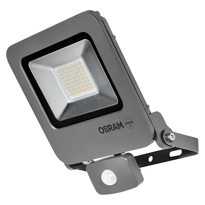 Ledvance LED-Strahler Endura Flood - Anthrazit, Sensor, 50 W, IP44 - Vorderansicht