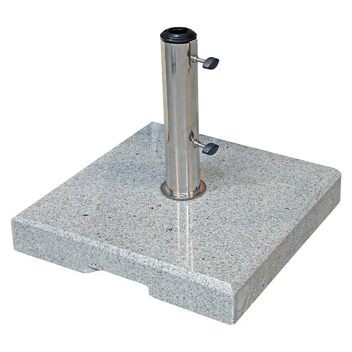 Derby Granitschirmständer - 32 kg, 45 x 45 cm - Vorderansicht