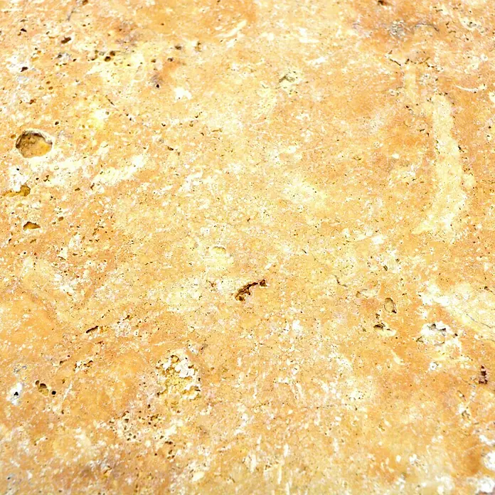 Antikmarmor Travertin - 30,5 x 30,5 cm, Gold, Matt - Detailaufnahme