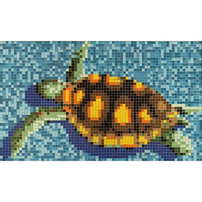 Mosaikfliese Turtle GM K35P - 160 x 95 cm, Mehrfarbig, Glänzend - Stimmungsaufnahme