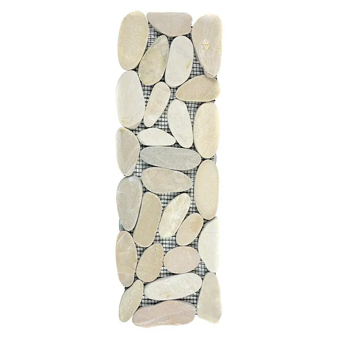 Fliesenbordüre Kiesel BO IN14KS - 30 x 10 cm, Beige, Matt - Ansicht von oben
