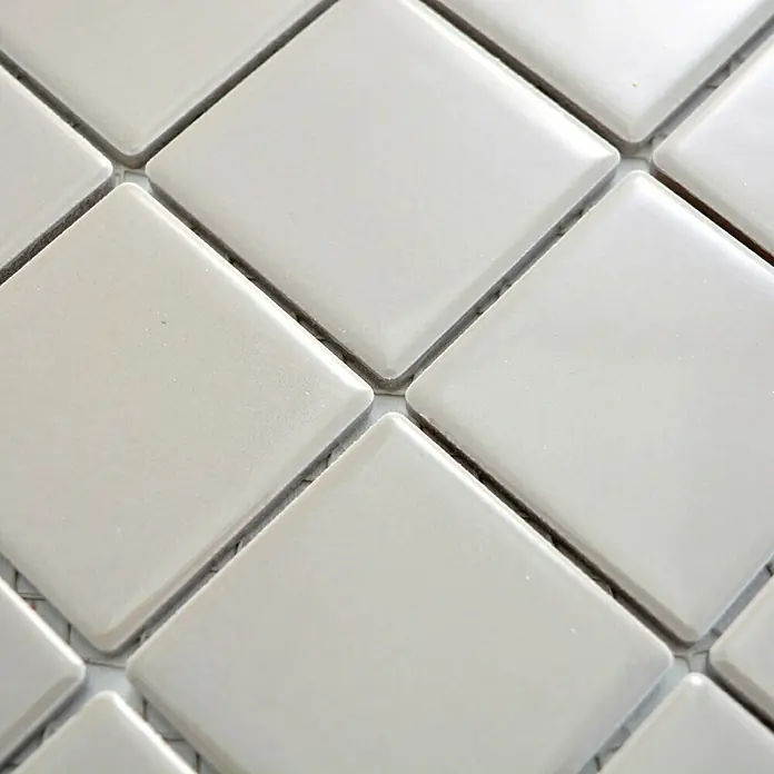 Mosaikfliese Quadrat Uni CD 282 - 29,8 x 29,8 cm, Beige/Braun, Glänzend - Detailaufnahme