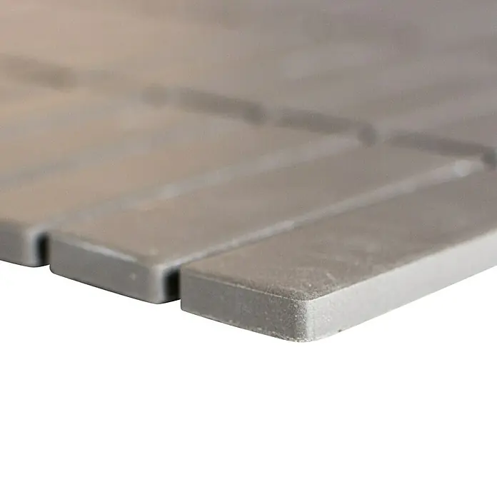 Mosaikfliese Stäbchen Uni CU ST 051 - 29,7 x 29 cm, Braun, Matt - Detailaufnahme
