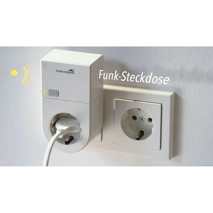 Schellenberg Smart Home Funksteckdose - Innen, Weiß - Vorderansicht