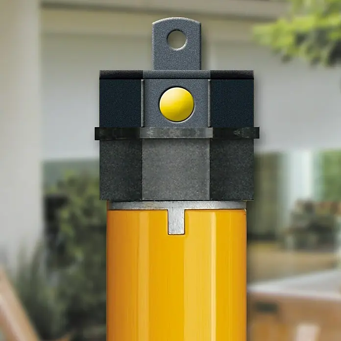 Schellenberg Rohrmotor Mini Plus 10 - Max. Rollladenfläche: 6 m² bei Kunststoffrollläden, Einbaulänge: 570 mm, Zugkraft: 25 kg - Detailaufnahme