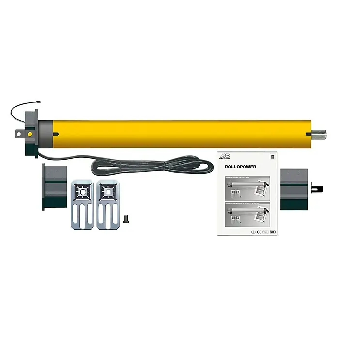 Schellenberg Funk-Rohrmotor Maxi Premium 10 - Max. Rollladenfläche: 4,2 m² bei Kunststoffrollläden, Einbaulänge: 535 mm, Zugkraft: 20 kg - Vorderansicht