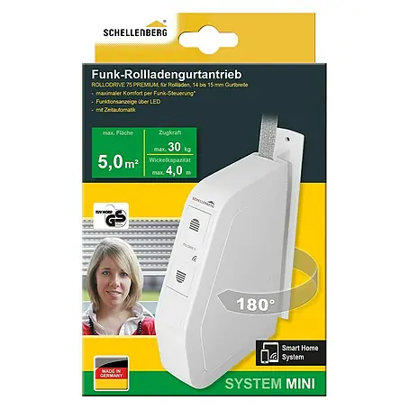 Schellenberg  Funk-Rollladen-Gurtwickler Rollo Drive 75 Premium