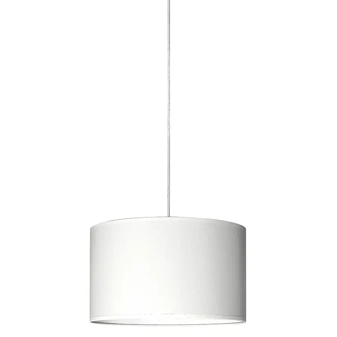 Home Sweet Home Lampenschirm Bling - Ø x H: 35 x 21 cm, Pure White, Baumwolle, Rund - Vorderansicht