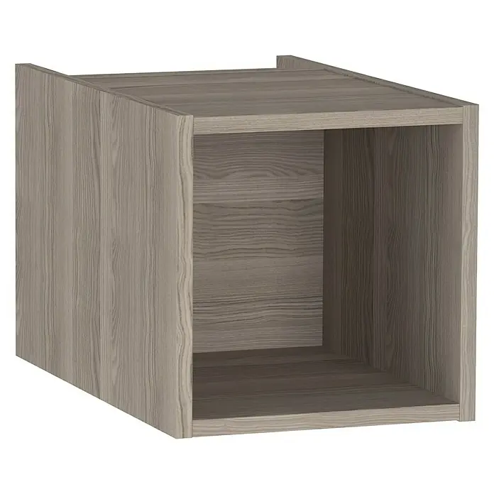 Camargue Cube Regalfach - 30 x 48 x 30 cm, Eiche Cordoba - Linke Seitenansicht