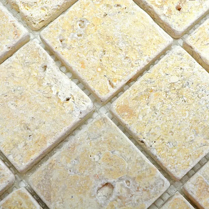 Mosaikfliese Quadrat Seabed XNT 48048 - 30,5 x 30,5 cm, Beige, Matt - Detailaufnahme