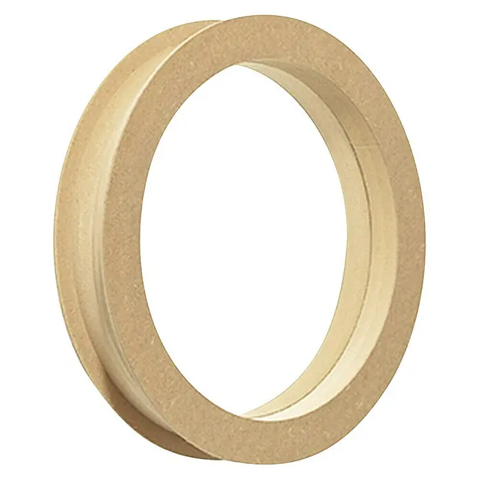 Mottez Bullauge - MDF, Natur, Verglasung: Klar, Durchmesser: 25 cm - Vorderansicht