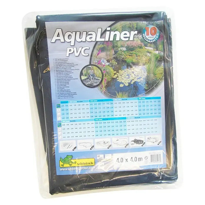 Ubbink PVC-Teichfolie AquaLiner - Stärke: 0,5 mm, L x B: 4 x 4 m - Vorderansicht
