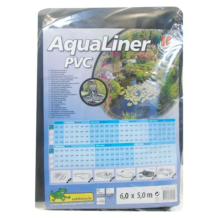 Ubbink PVC-Teichfolie AquaLiner - Stärke: 0,5 mm, L x B: 6 x 5 m - Ansicht von oben