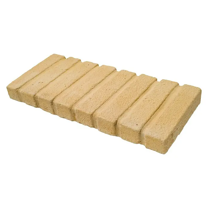 Bordillo demarcador de jardín Tova - 50 x 22 x 4 cm, Crema, Hormigón