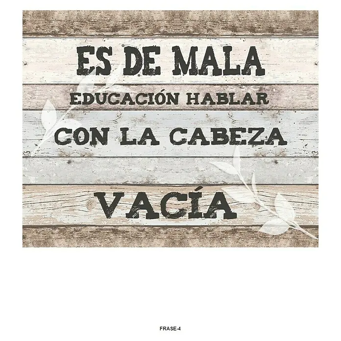 Cuadro Educación - Mensaje positivo, An x Al: 40 x 60 cm