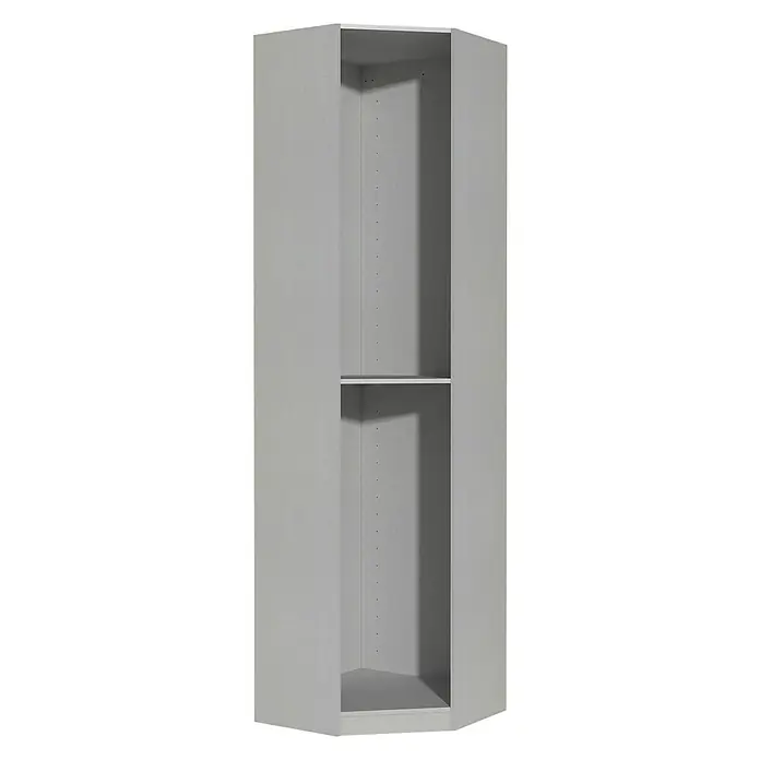 Finsa Set de estanterías rinconeras - L x An x Al: 60 x 60 x 1,6 cm, Gris, Melamina