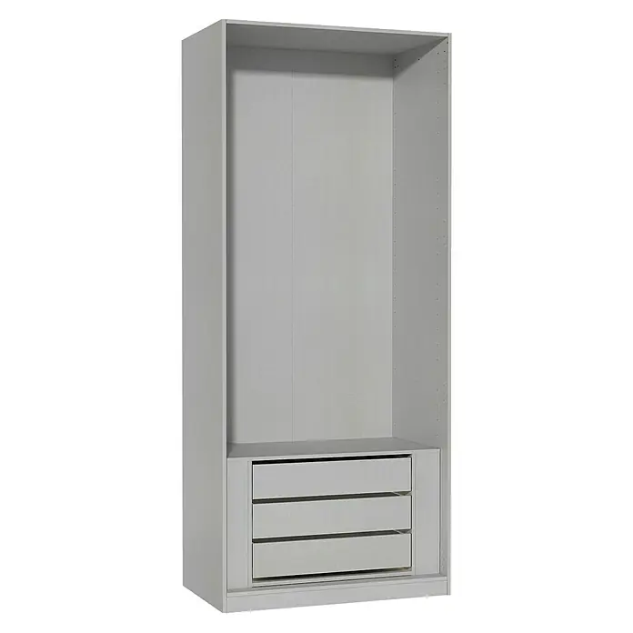 Finsa Módulo de armario con cajones - L x An x Al: 51 x 52,8 x 96,8 cm, Gris