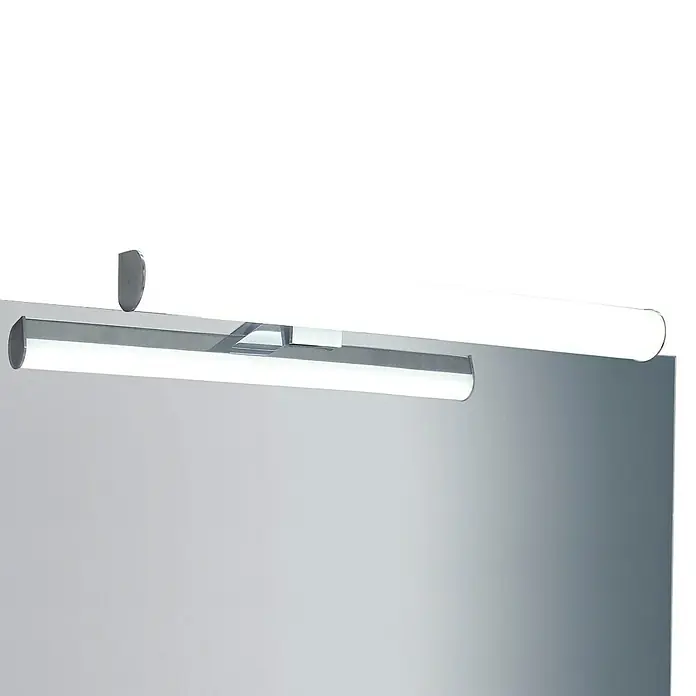 Aplique LED para espejo Drop 45 - 7 W, Cromo, L x An x Al: 12,3 x 45 x 3,3 cm