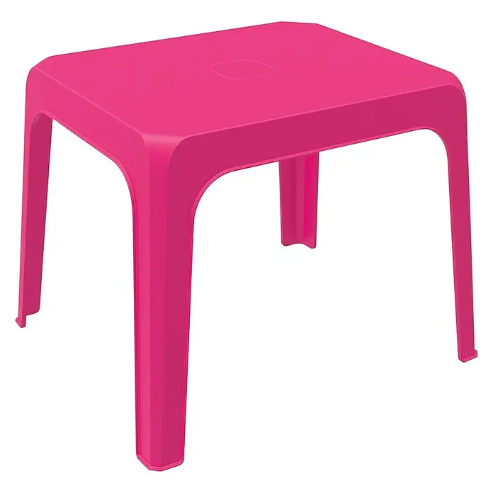 Mesa de jardín infantil Jan - L x An x Al: 70 x 60 x 45 cm, Fucsia - Vista frontal