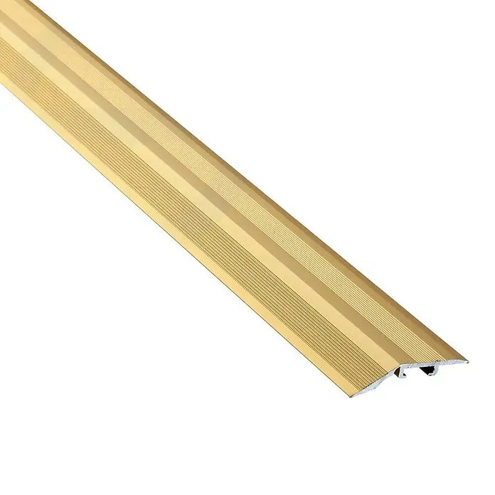 Perfil de transición Oro - Aluminio, Mate - Vista angular