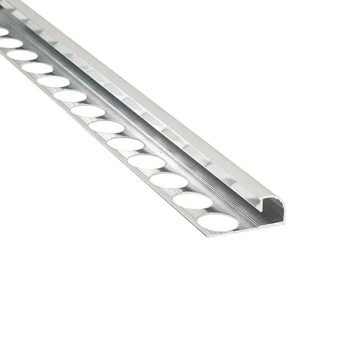 Cantonera 171 A - 2,5 m x 12 mm x 12 mm, Plateado, Brillante - Vista angular