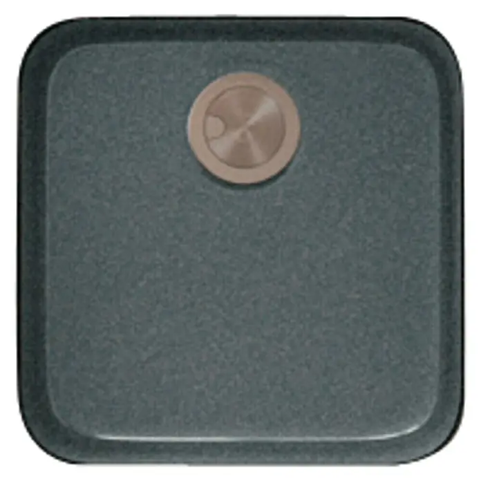 Atron Fregadero encastrable Beta - 43,6 x 43,6 cm, Acrílico, Gris titanio, Brillante