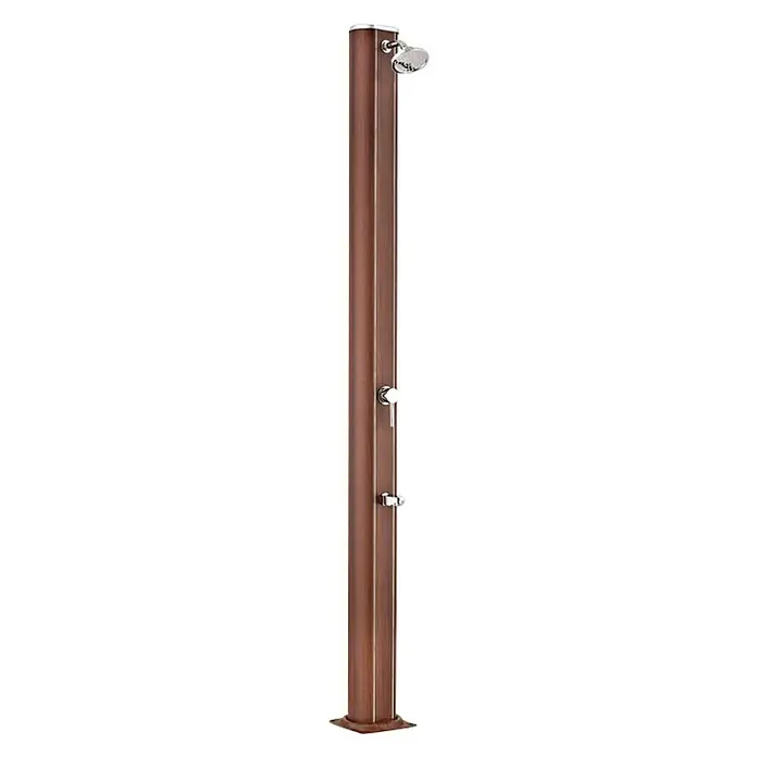 Gre Ducha solar Premium imitación madera - Equipamiento: Conexión para manguera