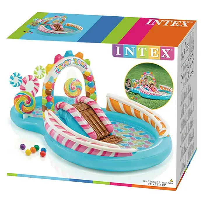 Intex Planschbecken Candy Zone Play Center - L x B x H: 295 x 191 x 130 cm, Mehrfarbig
