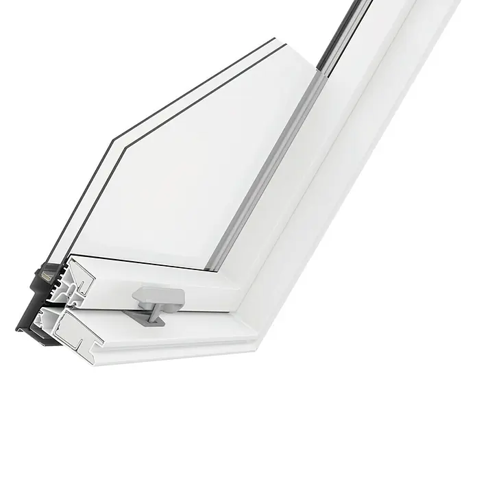 Solid Elements Pro Dachfenster - B x H: 78 mm x 117,8 cm, Kunststoff, Grau/Anthrazit - Detailaufnahme