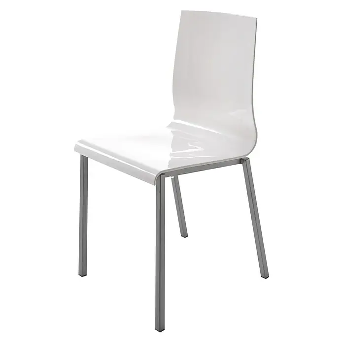 Silla Laura - L x An x Al: 49 x 39 x 88 cm, Blanco