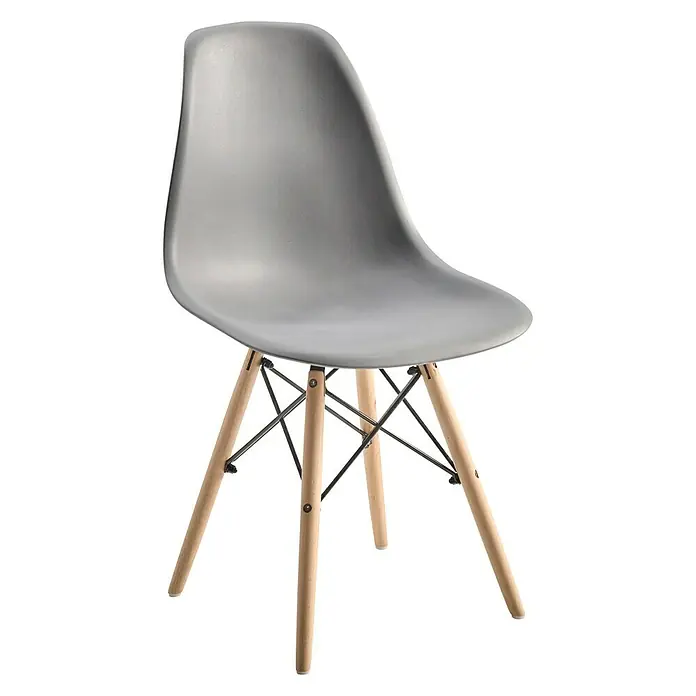 Silla Lara - L x An x Al: 51 x 46 x 82 cm, Gris