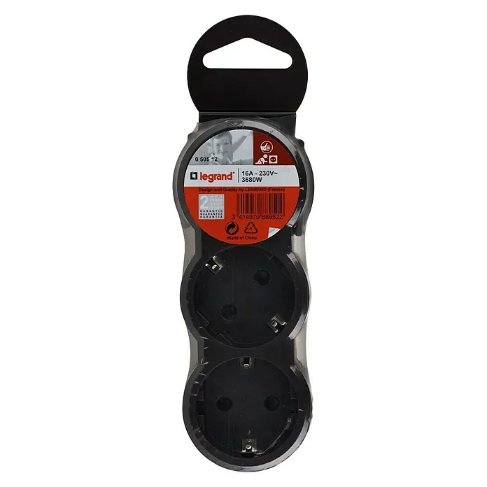 Legrand Ladrón triple - Negro