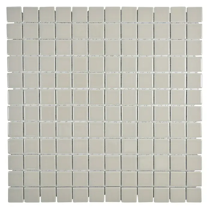 Mosaikfliese Quadrat Uni CG 184 - 29,8 x 29,8 cm, Beige/Braun, Glänzend - Ansicht von oben