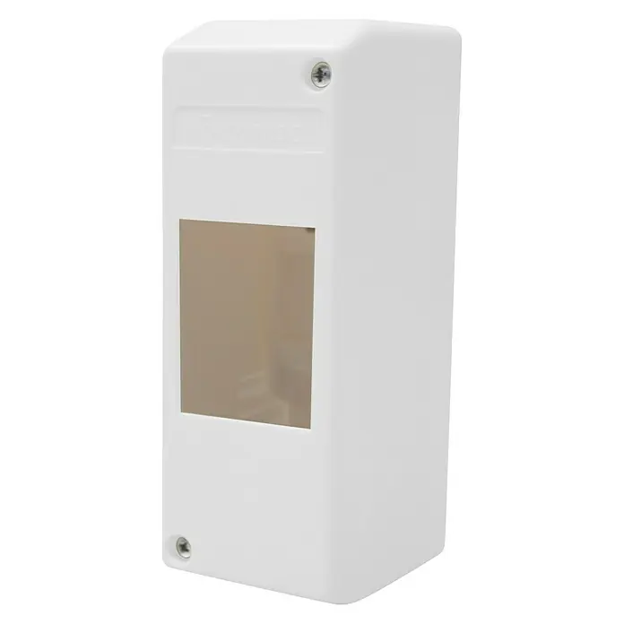 F-tronic Automatenkasten - 140 x 50 x 65 mm, Anzahl Reihen: 1 Stk., Anzahl Module: 2 Stk. - Vorderansicht