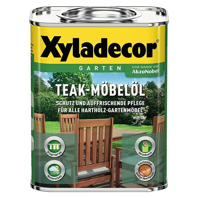 Xyladecor Teak-Öl - 750 ml, Farblos, Seidenglänzend