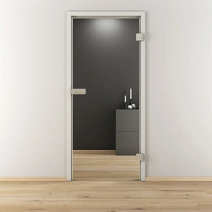 Diamond Doors Glasdrehtür Clear - 834 x 1.972 mm, Klarglas, Einscheibensicherheitsglas (ESG) - Stimmungsaufnahme